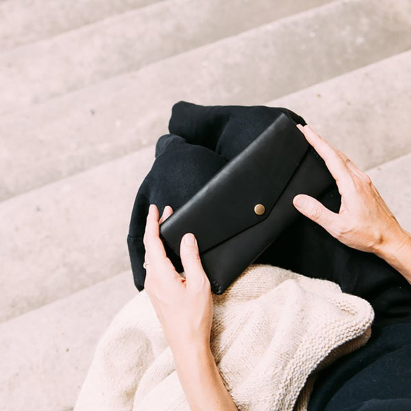 Winter Session + Fringe leather tool pouch