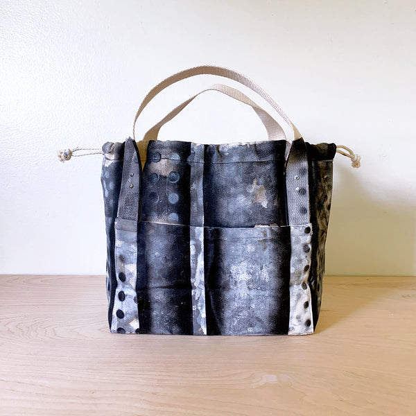 "Downtown" hand-painted Town Bag