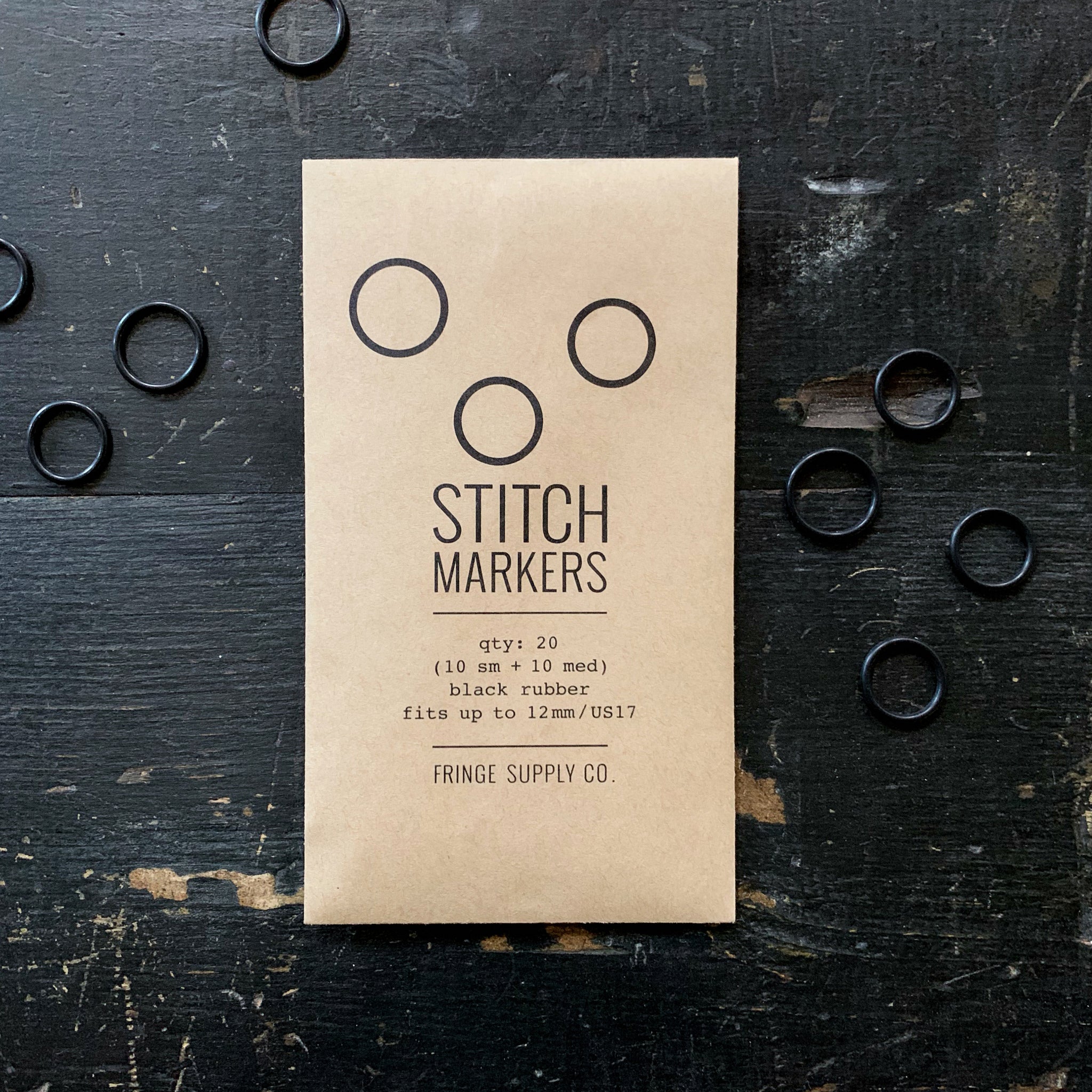 Black Stitch Markers