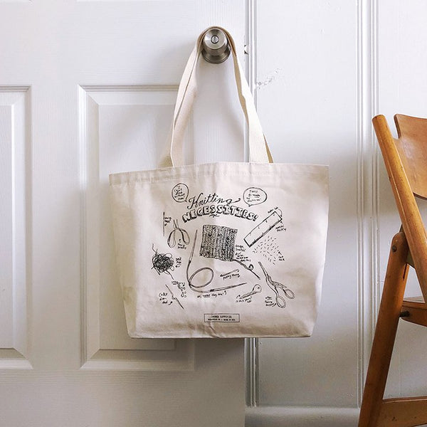 Knitting Necessities tote bag