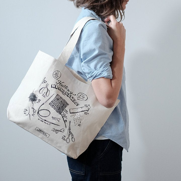 Knitting Necessities tote bag – Fringe Supply Co.
